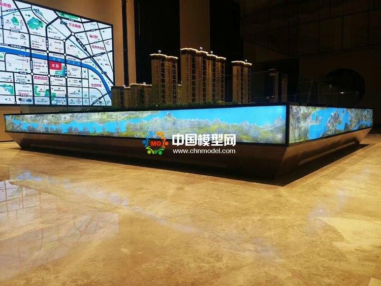 高檔樓盤模型底座，售樓部沙盤展臺(tái)（收藏）