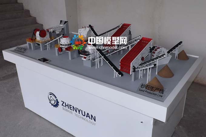 砂石生產(chǎn)線模型，碎石生產(chǎn)線模型