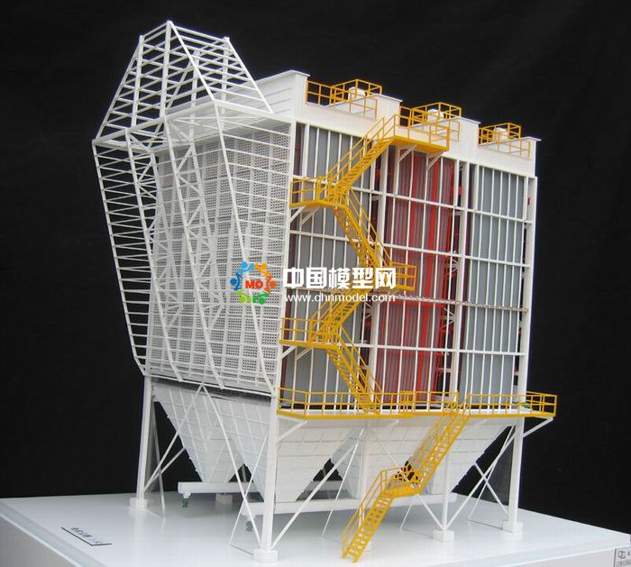 布袋除塵器沙盤(pán)模型，電除塵器沙盤(pán)模型