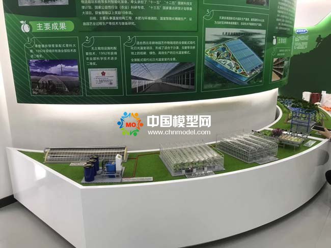 裝配式日光大棚及規(guī)?；B(yǎng)殖基地沙盤模型