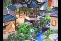園林古建模型，天壇模型，木制古建模型