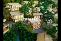鄉(xiāng)伴攬樹(shù)山房建筑模型，展示沙盤(pán)模型