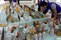 汽車產(chǎn)線沙盤模型?，奇瑞捷豹路虎總體模型?，寧波萬華展示模型